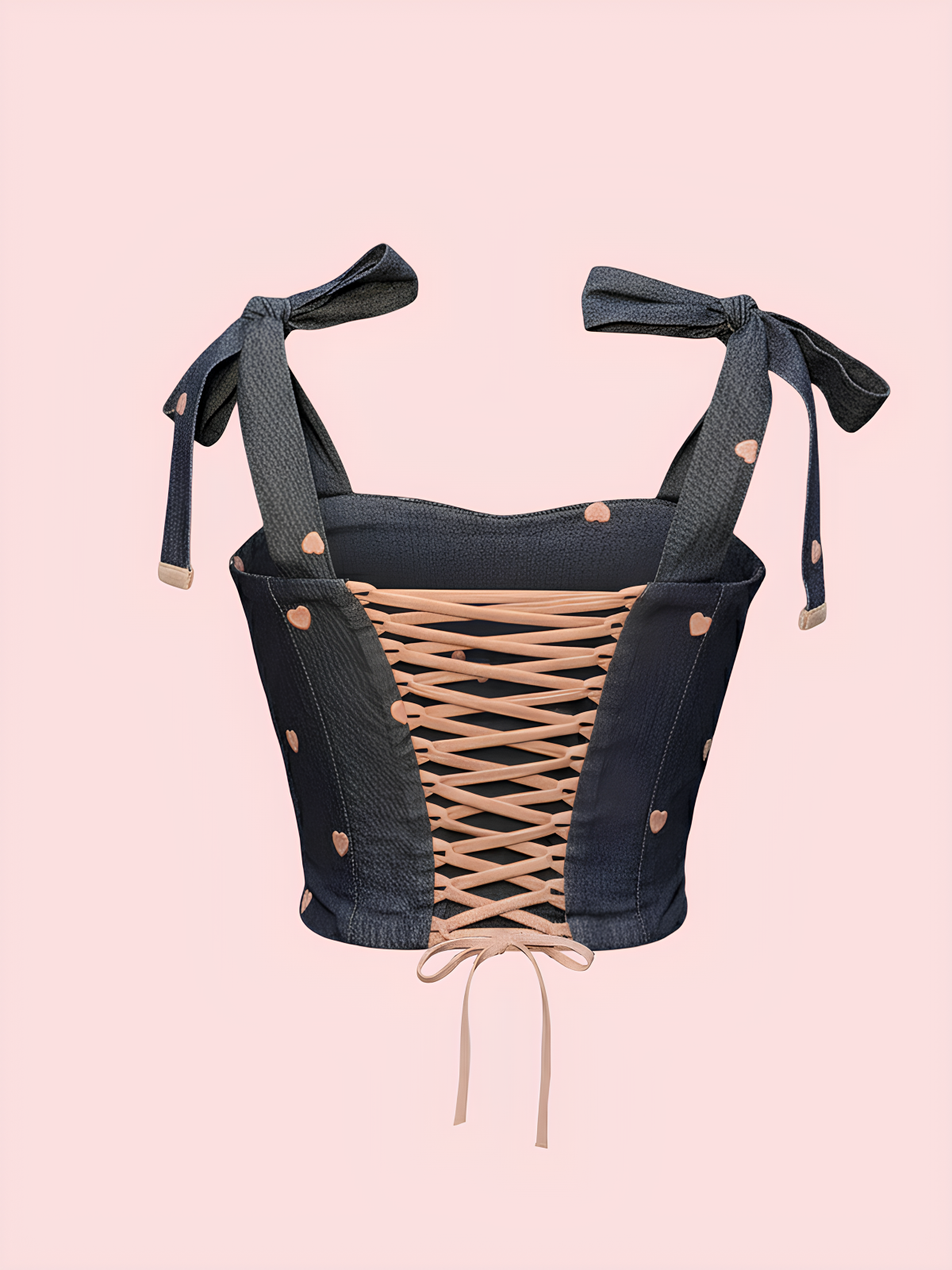 Rose in Denim Corset Top - Image 3